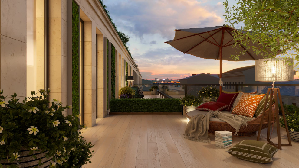 терраса в жк yes residence